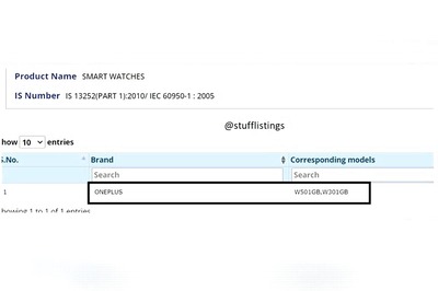 OnePlus Watch May Have Not One But Two Variants, BIS Certification Suggests