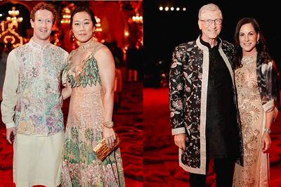 Mark Zuckerberg To Bill Gates: Guests Show Up In Traditional Ensembles At Anant Ambani, Radhika Merchant’s Pre-Wedding Festivities