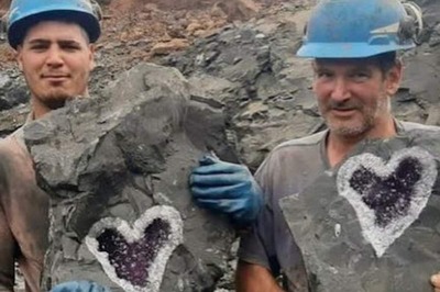 ICYMI: Uruguay Miners Dug Out Heart-Shaped Crystal And It Is Stunning