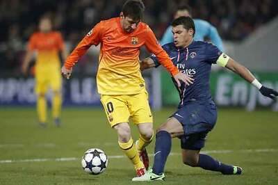 Barcelona held to a 2-2 draw at PSG in the first leg