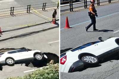Watch: Sinkhole Swallows Car In Korea, Causes Major Traffic Chaos
