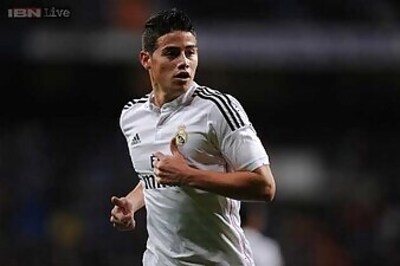 James Rodriguez back for Real Madrid after two-month injury absence