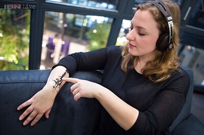 Skin stickers that let you control your smartphone, music player from anywhere on the body