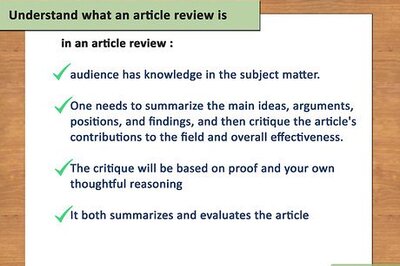 How to Write an Article Review