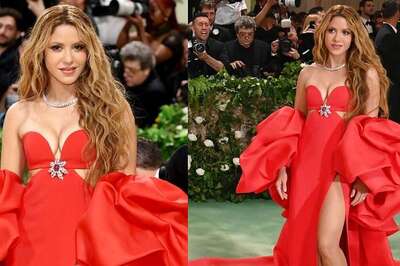 Met Gala 2024: Shakira Makes A Fiery Entrance In Voluminous Red Carolina Herrera Gown