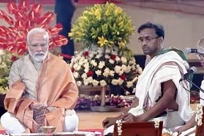 PM Modi Performs Inaugural Pooja At Revamped ITPO Complex at Delhi's Pragati Maidan