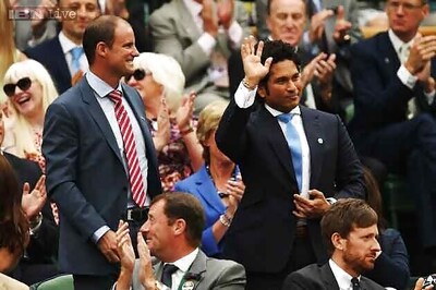 Sachin Tendulkar enjoys Nadal match at Wimbledon