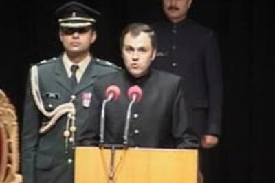 Omar Abdullah sworn in as J-K Chief Minister