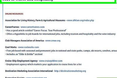 How to Develop a Career in Tourism