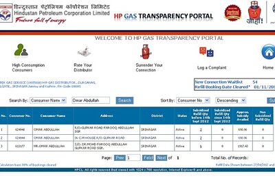 J&K grapples with LPG crisis, Omar enjoys multiple connections