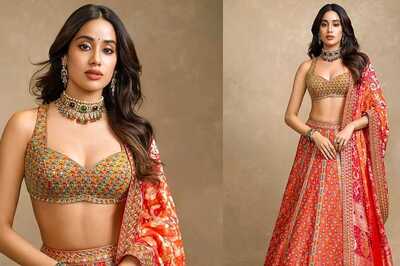 Janhvi Kapoor In Heavy Colourful Lehenga Is The Image Of Modern Royalty