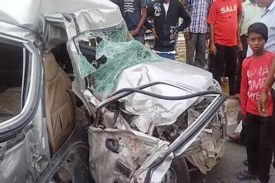 Three Killed After Alto Rams Into Lorry In Patna