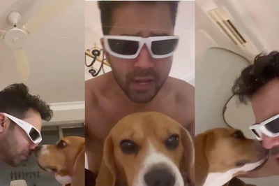 Varun Dhawan’s Dog Joey Showers Him With Kisses, As They Dance Together; Watch