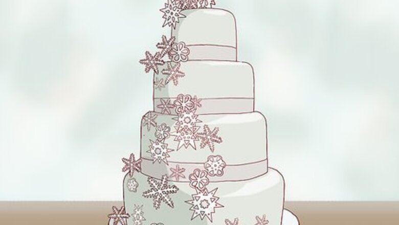 How to Decorate a Winter Wedding Cake