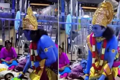 Woken Up By Man Dressed As Lord Krishna, Woman’s Priceless Reaction Viral