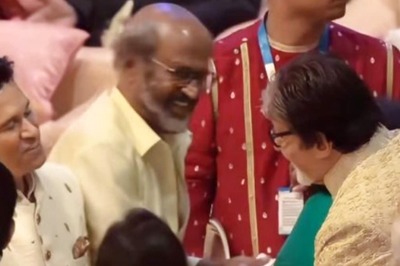 Amitabh Bachchan Greets Rajinikanth, Sachin Tendulkar With A Namaste At Anant Ambani-Radhika Merchant Wedding