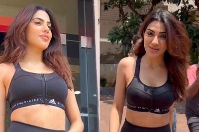 Nikki Tamboli Looks Chic In Casual Black Athleisure As She Steps Out In The City; Watch