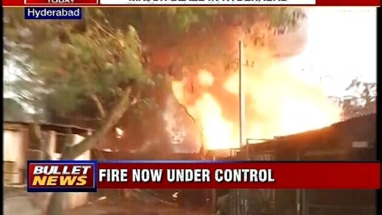 Hyderabad: Fire breaks out at workshop; no casualty reported