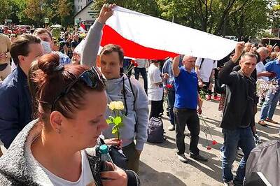 Protests in Belarus focus on spot where demonstrator died