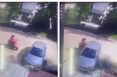 Kanpur: Woman Killed, Daughter Critical After Scooter Hit By Speeding Car Driven By Minor | Video