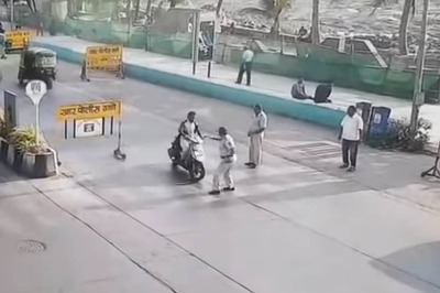 Reckless Scooter Rider Rams into Traffic Police When Asked To Stop - Watch Video