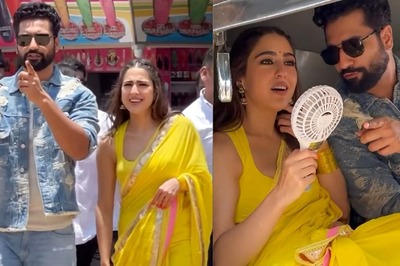 Vicky Kaushal And Sara Ali Khan Look Summery And Bright As They Promote 'Zara Hatke Zara Bachke'