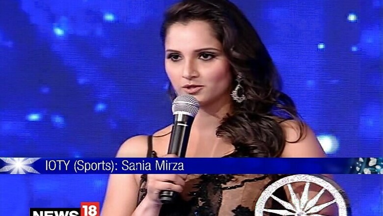 Winner of Indian of the Year 2015 in Sports Category: Sania Mirza