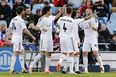 Real Madrid beat Getafe 3-0 to restore three-way tie at top