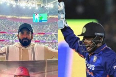 Sanju Samson's Fans Attend FIFA World Cup 2022 With Special Banners For Their Favourite Cricketer