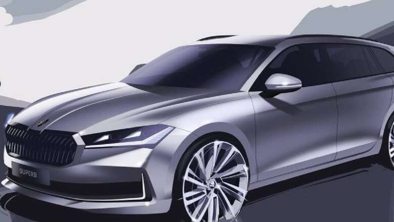 2024 Skoda Superb Sketches Reveal Design Details, Debut On November 2