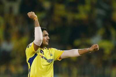 Tushar Deshpande Recreates Dwayne Bravo's Iconic Celebration After Dismissing Andre Russell | Watch