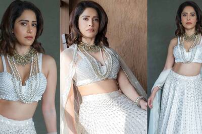 Nushrratt Bharuccha In White Lehenga Is 'Pearl-Pearl Dil Ke Paas'