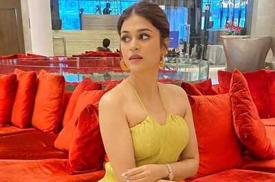Shraddha Das Looks Summer Ready In Strappy Halterneck Yellow Dress