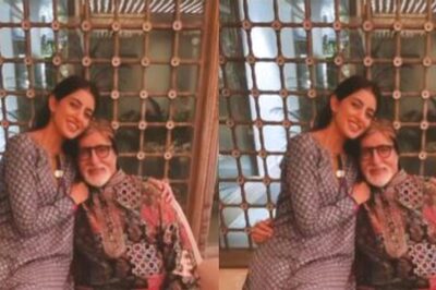 Navya Naveli Nanda Hugs Grandfather Amitabh Bachchan in This Special Birthday Picture
