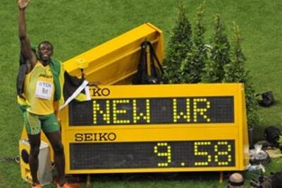 Usain bolts to new 100m world record in Berlin