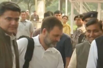 WATCH | Rahul Gandhi Receives 'United' Welcome From Ashok Gehlot, Sachin Pilot in Rajasthan