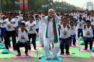 Millions around the world bend and twist on International Yoga Day