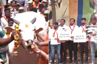 Karnataka 'Power' Play: Upset with Cong's Poll Promise, BJP Protests; There's 'Cow Angle' Too