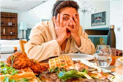 Priyanka Chopra Poses with Huge Spread of Food, Asks 'What Do I Do with This?'