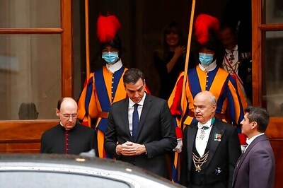 Pope And Spain's Prime Minister Visit Maskless At Vatican