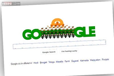 Republic Day: Google posts a tricolour doodle