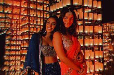 Alia Bhatt Looks Like a Dream in Red Saree, Shares Pictures From Her Friend's Wedding