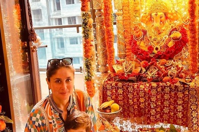 So Cute! Kareena Kapoor Khan and Jeh Pose for A Memorable Click on Ganesh Chaturthi; Check Here