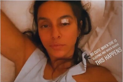 When Farhan Akhtar's Pet Dog Almost Got Shibani Dandekar's Eye, See Pic