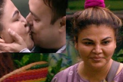 Bigg Boss 15: Rakhi Sawant Blushes As Husband Ritesh Locks Lips With Her; Housemates Go 'Woah'