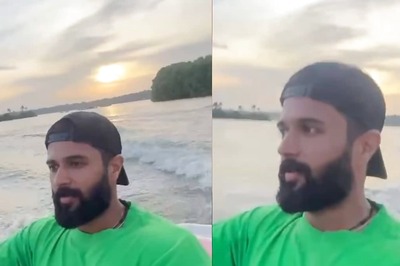 Vijay Deverakonda Rides His Way Through A Dreamy Sunset On Speed Boat