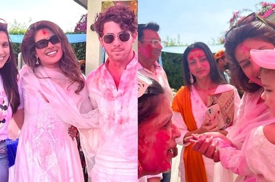 Mannara Chopra Poses With Nick 'Jiju', Plays With Priyanka's Daughter Malti In Unseen Holi Photos
