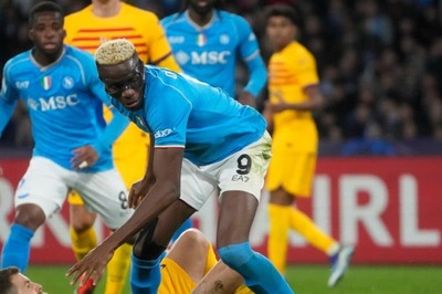 UEFA Champions League: Victor Osimhen Helps Napoli Draw Barcelona 1-1