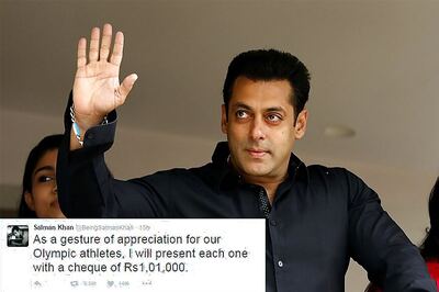 Salman Khan to Present Cheques to Indian Athletes Participating at Rio Olympics