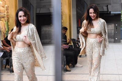 Malaika Arora Turns Heads In A Stunning Sequin Pantsuit And Minimal Makeup; Check Out Photos